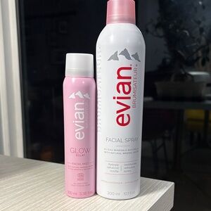 Evian Facial Spray and Glow Mist Set